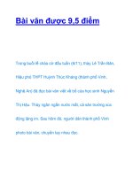 Bài văn được 9,5 điểm pptx