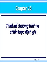 SLIDE - Thiết kế chương trình và chiến lược định giá docx