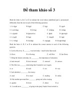 Đề tham khảo Anh văn 12_1 pot