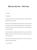 Bệnh học phụ khoa - Thai trứng pdf