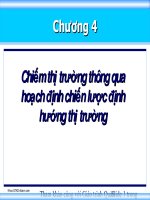 SLIDE - Chiếm thị trường thông qua hoạch định chiến lược định hướng thị trường ppt