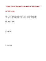 ''''''''Hoàng hạc lâu tống Mạnh Hạo Nhiên docx