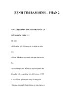 BỆNH TIM BẨM SINH – PHẦN 2 potx