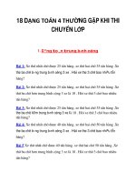 18 DẠNG TOÁN 4 THƯỜNG GẶP KHI THI CHUYỂN LỚP 4_1 doc