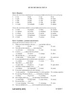 ĐỀ THI THỬ ĐH-CĐ: TEST 19 ppt