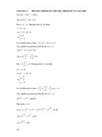 Lời giải và hướng dẫn bài tập đại số sơ cấp - Chương 5 pdf