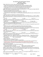 KỲ THI THỬ TUYỂN SINH ĐẠI HỌC NĂM 2011 Môn. Vật Lý – Lần 15 potx