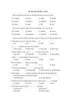 ĐỀ THI THỬ ĐẠI HỌC – SỐ 10 docx