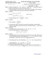 ĐỀ THI THỬ ĐẠI HỌC LẦN IV - TRƯỜNG ĐHSP HÀ NỘI potx
