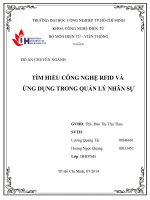 Ứng dụng công nghệ RFID vào quản lý nhân sự