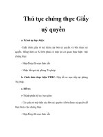 Thủ tục chứng thực Giấy uỷ quyền pot