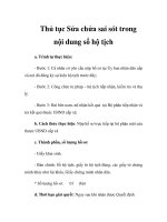Thủ tục Sửa chửa sai sót trong nội dung sổ hộ tịch potx