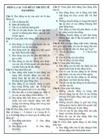 BÀI TẬP TRẮC NGHIỆM LÝ THUYẾT VỀ DAO ĐỘNG docx