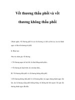 Vết thương thấu phổi và vết thương không thấu phổi pdf