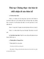 Thủ tục Chứng thực văn bản từ chối nhận di sản thừa kế pot