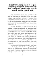 Giáo trình hướng dẫn một số giải pháp huy động vốn nhằm thúc đẩy tính cạnh tranh và thúc đẩy của các doanh nghiệp vừa và nhỏ p1 ppt