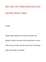 ĐỌC HIỂU TÁC PHẨM RỪNG XÀ NU pptx