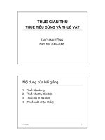 THUẾ GIÁN THU THUẾ TIÊU DÙNG VÀ THUẾ VAT potx