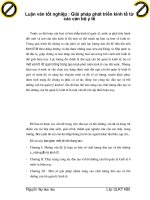 Luận văn tốt nghiệp : Giải pháp phát triển kinh tế từ các cán bộ y tế phần 1 pps