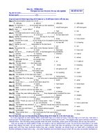 ĐỀ THI THỬ ANH VĂN - Mã đề thi 987 pot