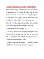 Tổng hợp những phím tắt “độc” của Windows 7 pot