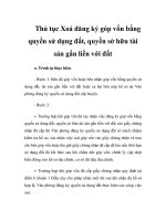 Thủ tục Xoá đăng ký góp vốn bằng quyền sử dụng đất, quyền sở hữu tài sản gắn liền với đất docx