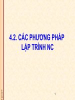 4. 2. CÁC PHƯƠNG PHÁP LẬP TRÌNH NC ppt