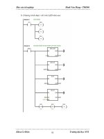 Quá trình hình thành giáo trình thiết lập lưu đồ bài toán điều khiển mô hình trong công đoạn chế biến nước tinh lọc p10 pps
