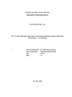 Một số giải pháp nhằm nâng cao chất lượng hoạt động tín dụng tại ngân hàng thương mại cổ phần Đông Á chi nhánh Thái Bình
