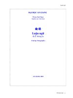 Giáo trình luận ngữ - Bài mở đầu ppt