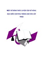MỘT SỐ HÌNH THỨC LUYỆN TẬP KỸ NĂNG ĐỌC HIỂU CHƯƠNG TRÌNH ANH VĂN CẤP THCS_2 doc