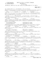 Đề thi thử ĐH_CĐ môn hóa lần 1_Trường THPT Tĩnh Gia 2_Thanh Hóa_2009-2010 pptx
