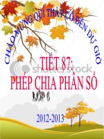 bài giảng toán 6 phép chia phân số