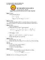KỲ THI OLYMPIC TRUYỀN THỐNG 30/4 LẦN THỨ XIII TẠI THÀNH PHỐ HUẾ ĐỀ THI MÔN TOÁN LỚP 11 ppsx