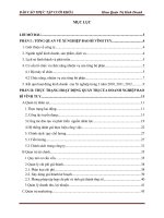 thực tập tại xí nghiệp bao bì vĩnh tuy và phân tích công tác quản trị , kết quả kinh doanh năm 2010 - 2012