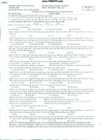 Thử sức với hóa - THPT Nguyễn Huệ - mã đề 324 pps