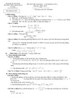 ĐỀ THI THỬ ĐẠI HỌC – CAO ĐẲNG LẦN I - TRƯỜNG THPT MINH KHAI pdf