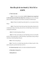 Bán đấu giá tài sản thanh lý, Mã số hồ sơ 023878 potx