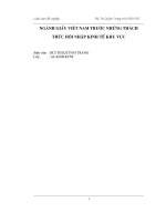 Luận văn Ngành giấy Việt Nam trước những thách thức hội nhập kinh tế khu vực