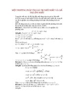 MỘT PHƯƠNG PHÁP TÌM GIÁ TRỊ NHỎ NHẤT VÀ GIẤ TRỊ LỚN NHẤT pps