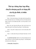 Thủ tục chứng thực hợp đồng chuyển nhượng quyền sử dụng đất của hộ gia đình, cá nhân ppt