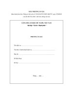 MẪU PHƯƠNG ÁN GIÁ pptx