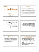 Bài giảng Kế toán thuê tài sản