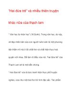 “Hai đứa trẻ” và nhiều thiên truyện khác nữa của thạch lam pps