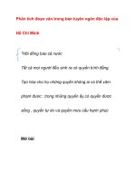 Phân tích đoạn văn trong bản tuyên ngôn độc lập ppt