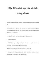 Đặc điểm sinh học của ký sinh trùng sốt rét pot