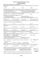 KỲ THI THỬ TUYỂN SINH ĐẠI HỌC NĂM 2011 Môn. Vật Lý – Lần 19 pot