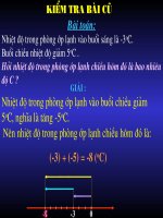 bài giảng toán 6 cộng số nguyên khac dấu