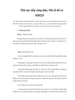 Thủ tục tiếp công dân, Mã số hồ sơ 020225 pptx