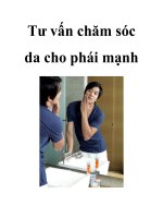 Tư vấn chăm sóc da cho phái mạnh ppt